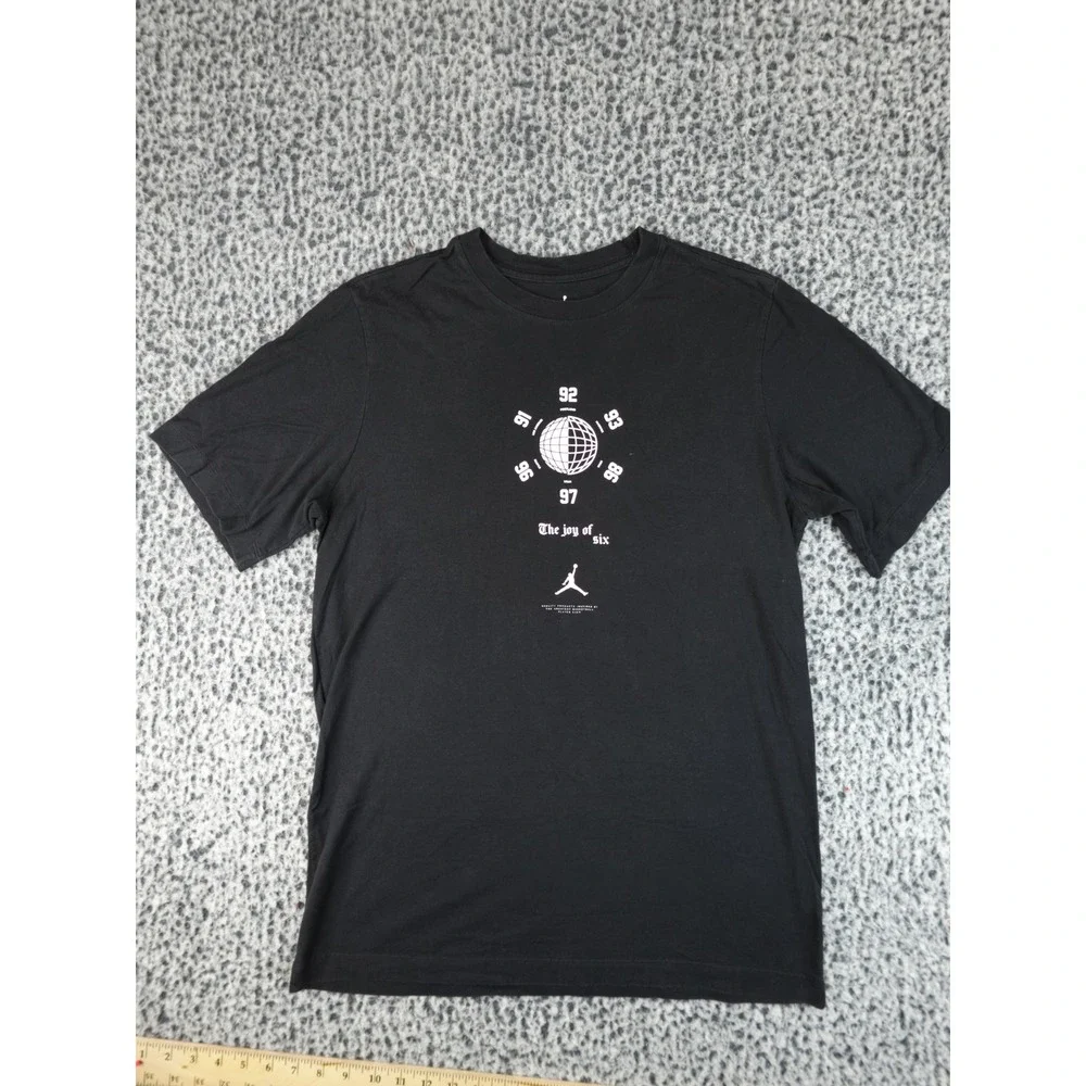 Jordan‎ The Joy of Six T-Shirt Mens Medium Black AT8927-PHM Graphic Tee Jumpman
